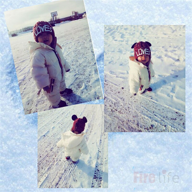 楽天市場】スノーウェア カバーオール ベビー服 ロンパース 厚手