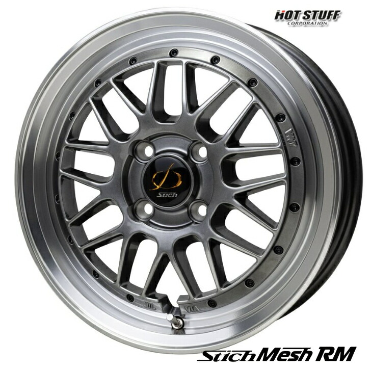 楽天市場】15×6.5J インセット +38 4-100ホットスタッフ シュティッヒ