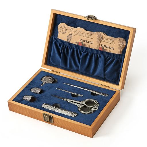 楽天市場】D&D刺繍はさみセット木製ヨーロッパのアンティーク