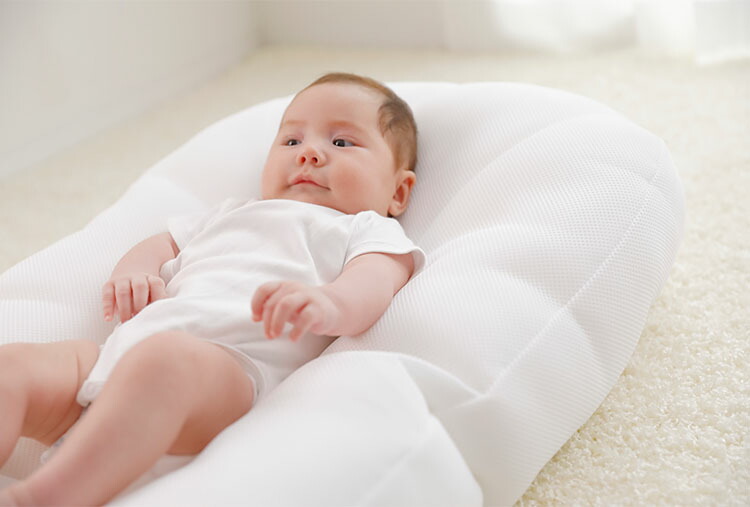 楽天市場】2点セット iimin Cカーブベビーふとん 本体＋専用カバー