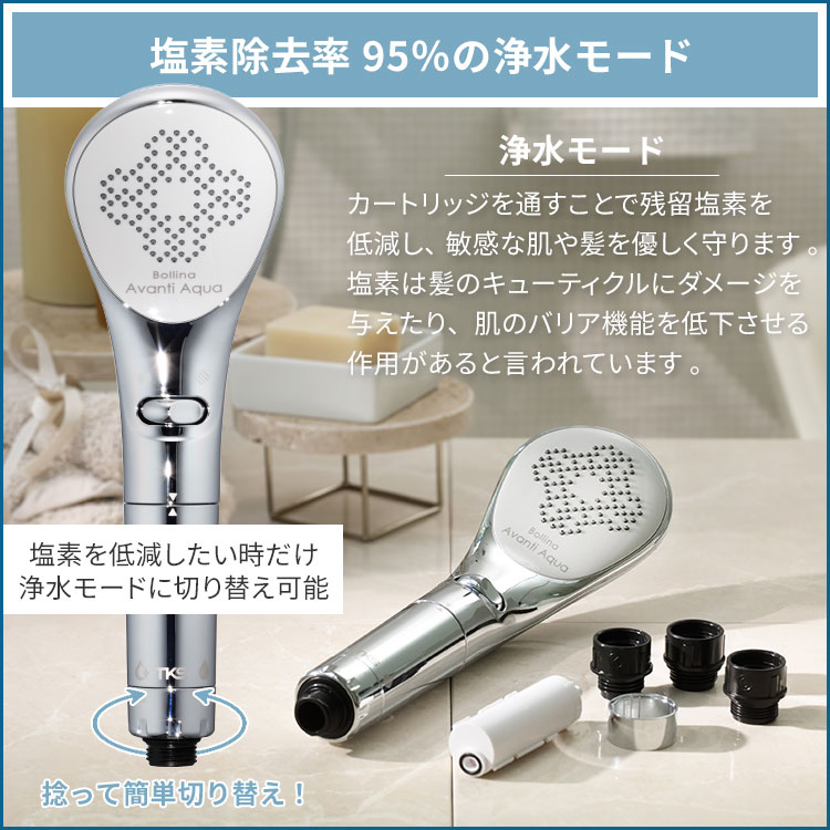 楽天市場】ボリーナ アヴァンティ アクア シャワーヘッド ウルトラ
