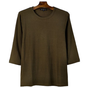 楽天市場】Tシャツ メンズ 七分袖 7分 クルーネック トップス フライス