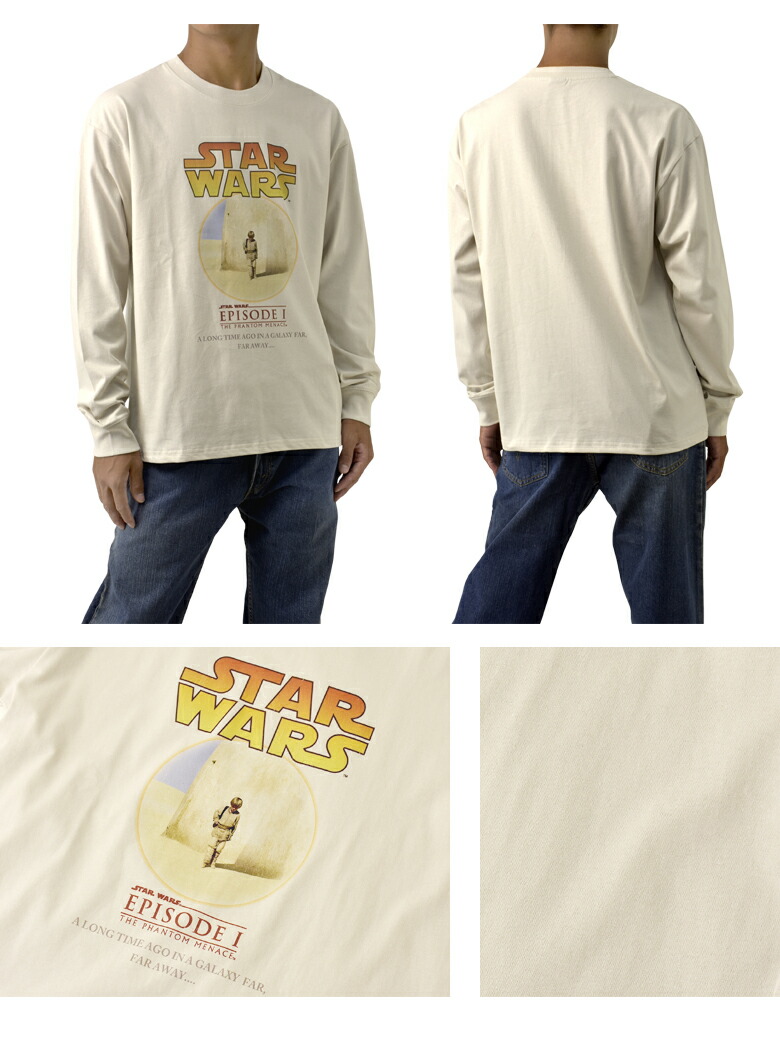 楽天市場】スターウォーズ エピソード1 長袖 Tシャツ ロンT メンズ 綿