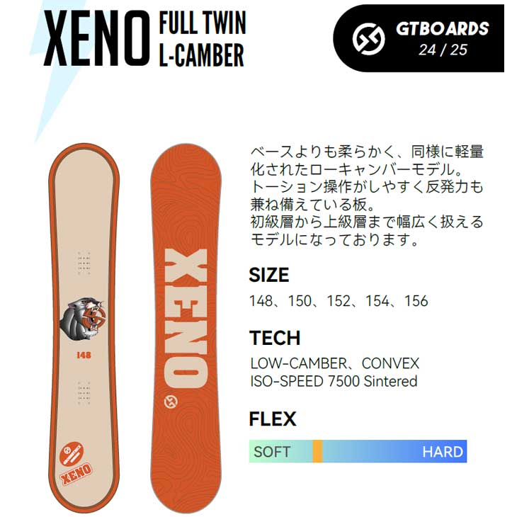楽天市場】24-25 GT snowboards ジーティー スノーボード XENO ゼノ こ