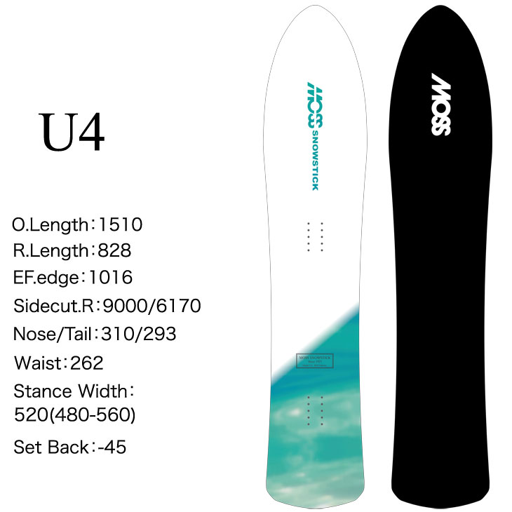 楽天市場】24-25 MOSS SNOWSTICK モス スノースティック U4 ship1