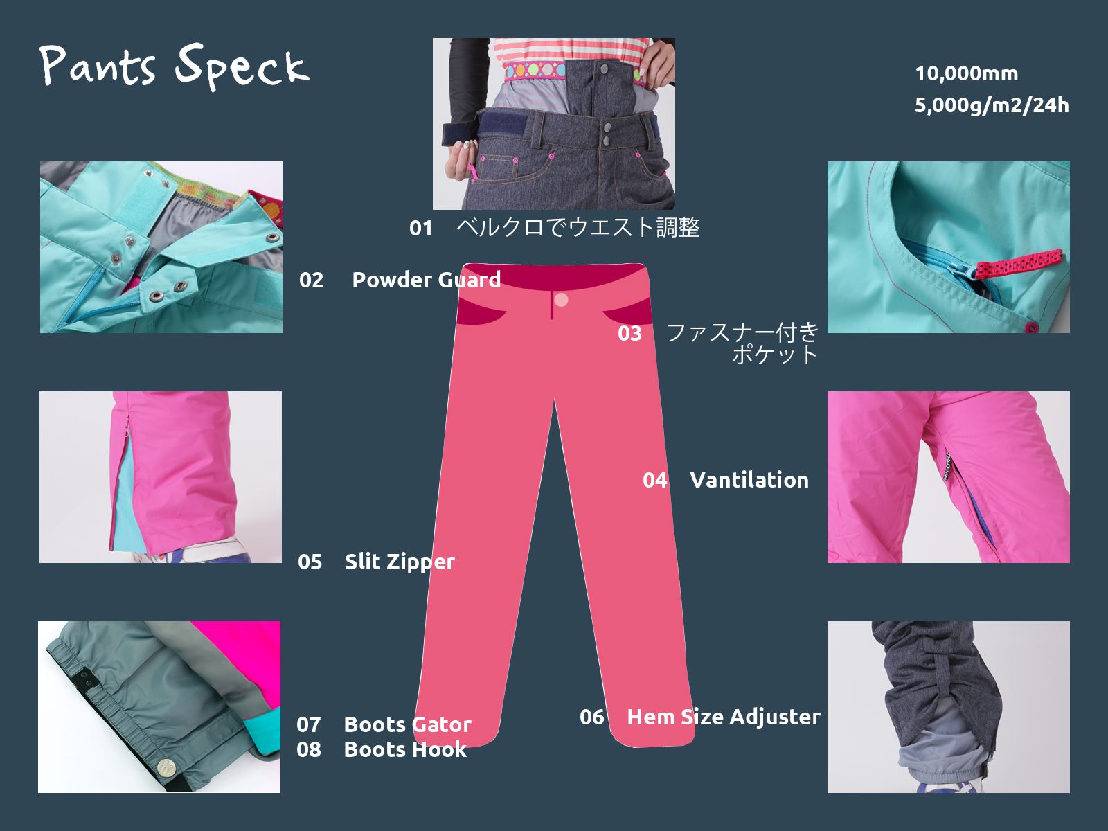 楽天市場】スノボウェア スキーウエア レディース 上下セット ユニ