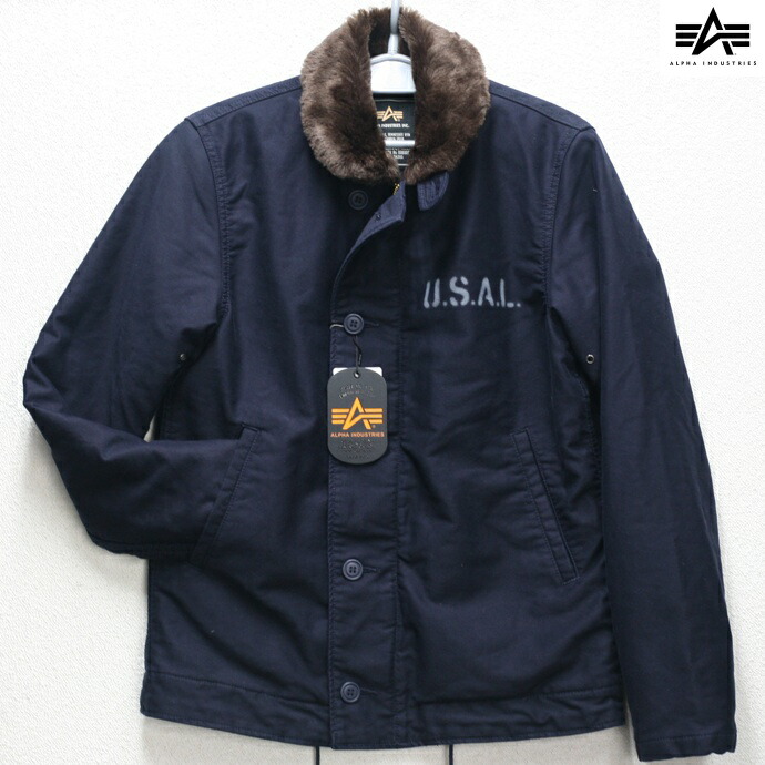 楽天市場】ALPHA（アルファー） N-1 デッキジャケット ネイビー 20521