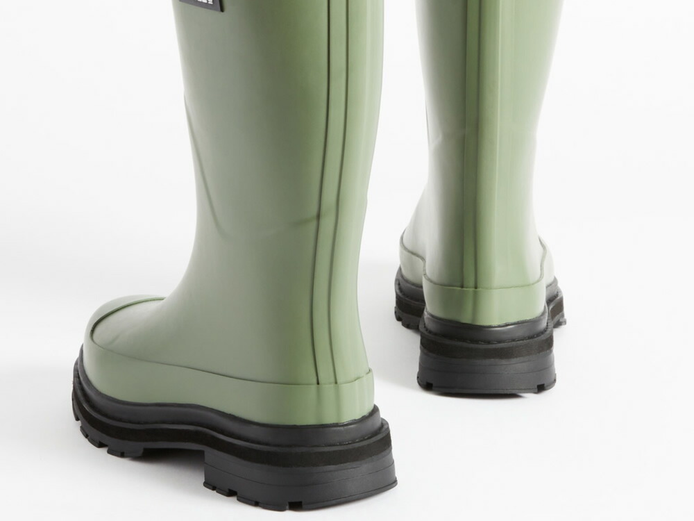 HUNTER 長靴 カーキ バックル付き HUNTER 長靴 カーキ バックル付き