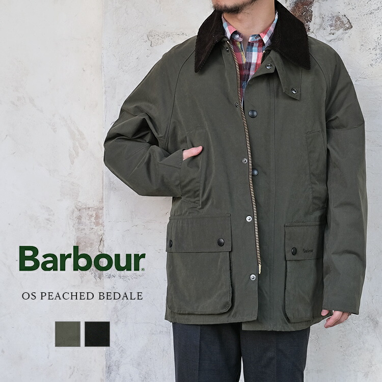 楽天市場】Barbour バブアー OS PEACHED BEDALE ビデイル ピーチスキン