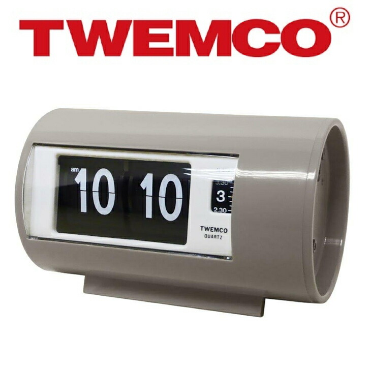 楽天市場】時計 TWEMCO トゥエンコ 時計 置き時計 パタパタ アラーム