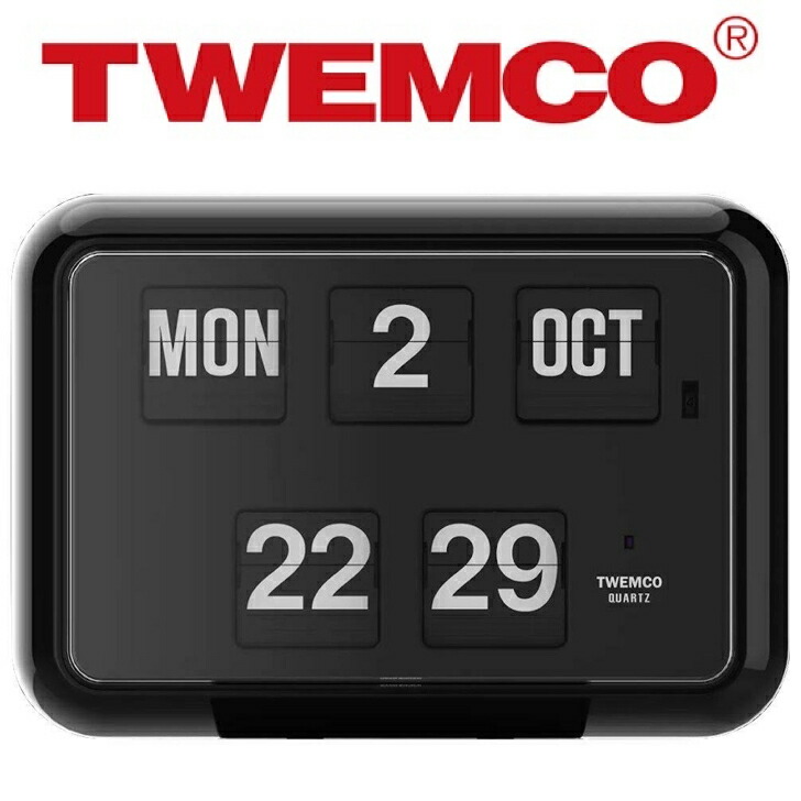 楽天市場】時計 TWEMCO トゥエンコ 置き掛け カレンダー クロック QD