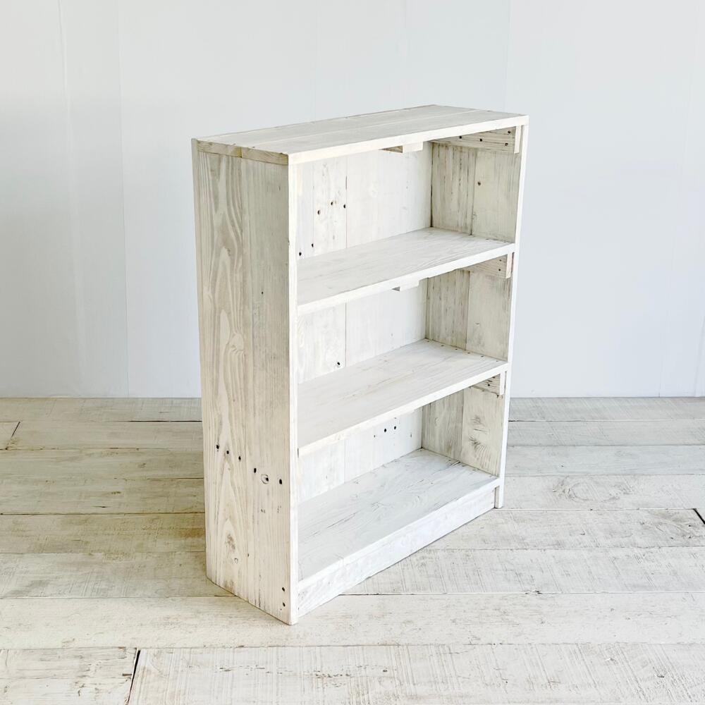 楽天市場】cafemoku アンティーク シェルフ 背板付き ホワイト