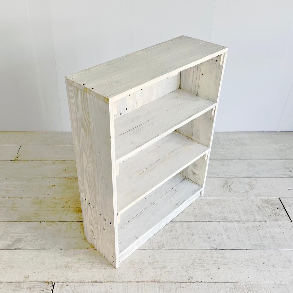 楽天市場】cafemoku アンティーク シェルフ 背板付き ホワイト