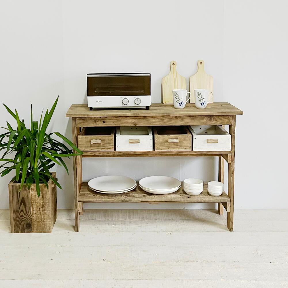 楽天市場】コンソールテーブル 棚2段 おしゃれ スリム アンティーク