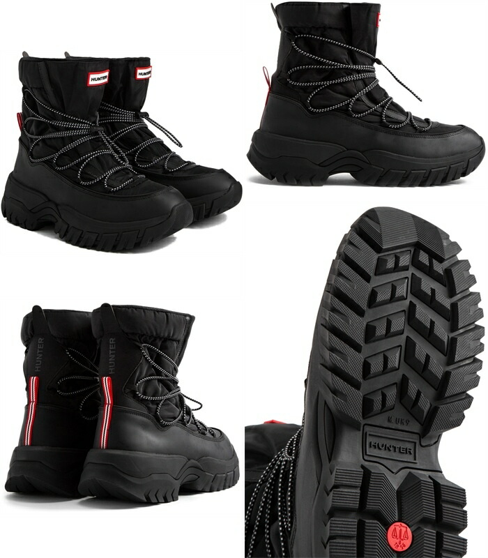 楽天市場】HUNTER 正規品 ハンター スノーブーツ ショート MFS9300NYL