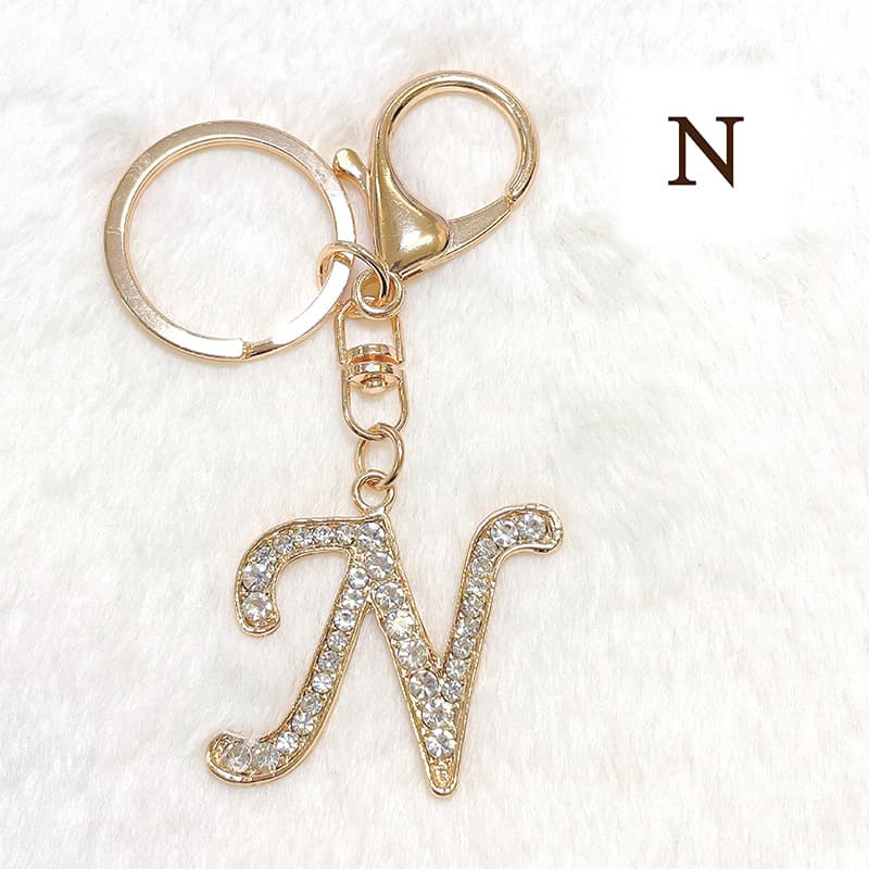 楽天市場】イニシャル キーホルダー アルファベット チャーム ギフト