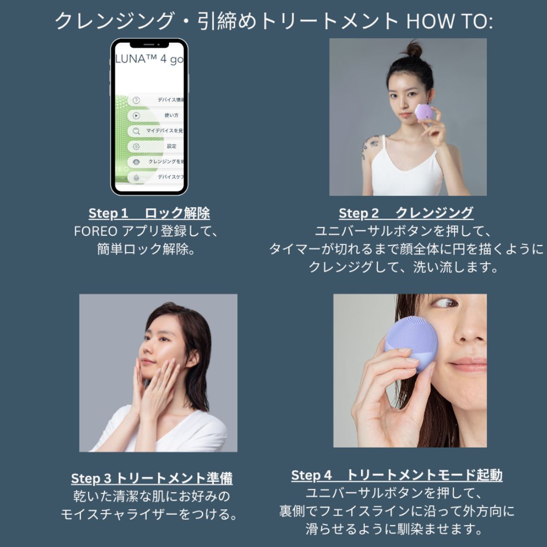 楽天市場】美顔器 LUNA 4 go フォレオ 電動 洗顔ブラシ FOREO LUNA 4