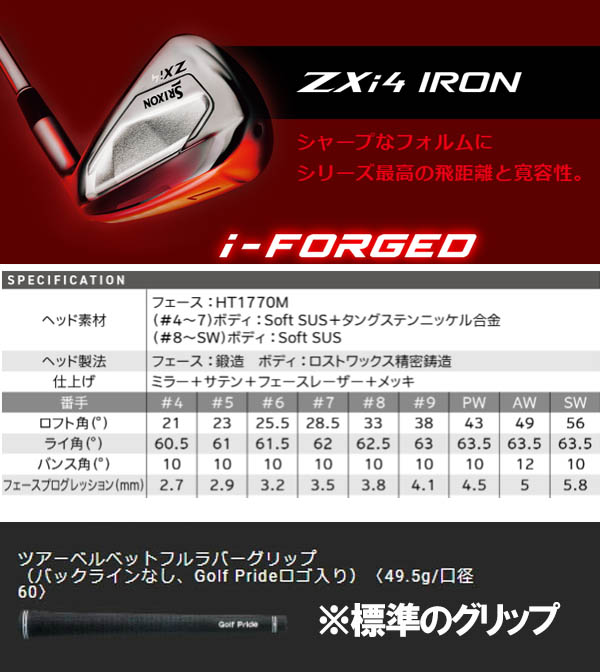 楽天市場】スリクソン NEW ZXi ZXi4 アイアン [ダイナミックゴールド