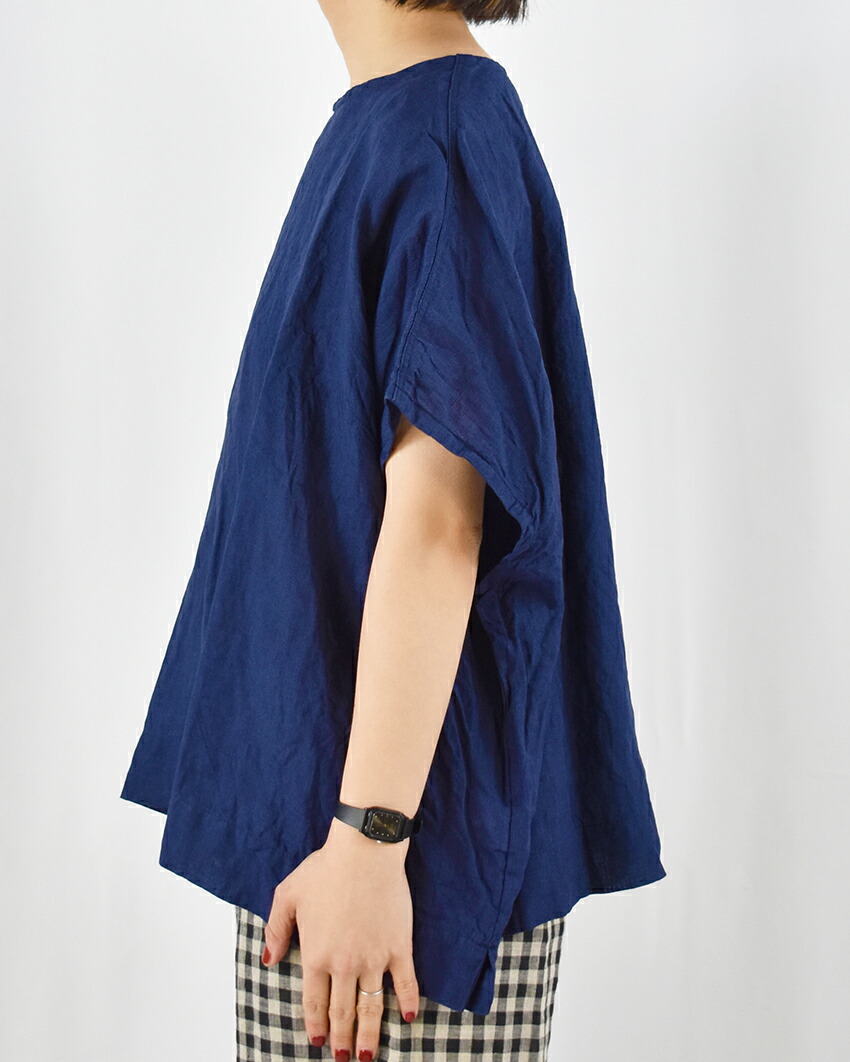 楽天市場】ICHI Antiquites インディゴ リネン プルオーバー イチ