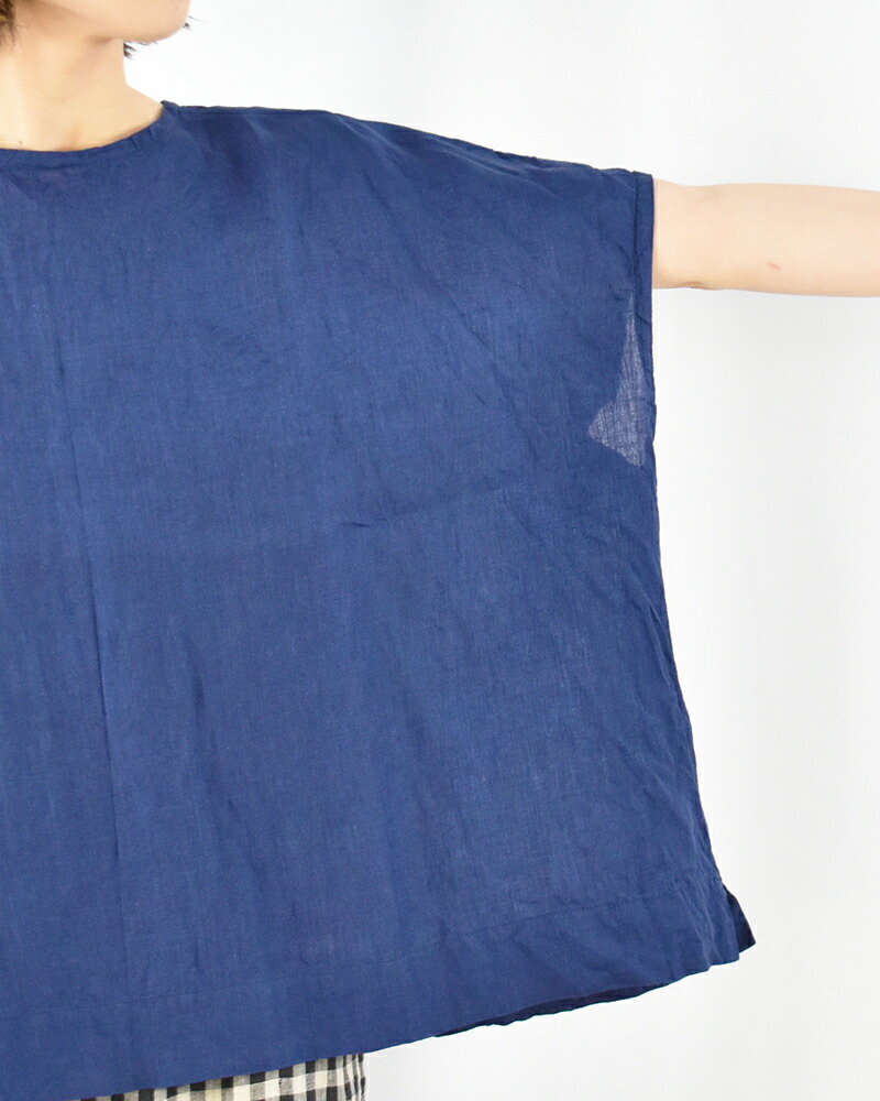 楽天市場】ICHI Antiquites インディゴ リネン プルオーバー イチ