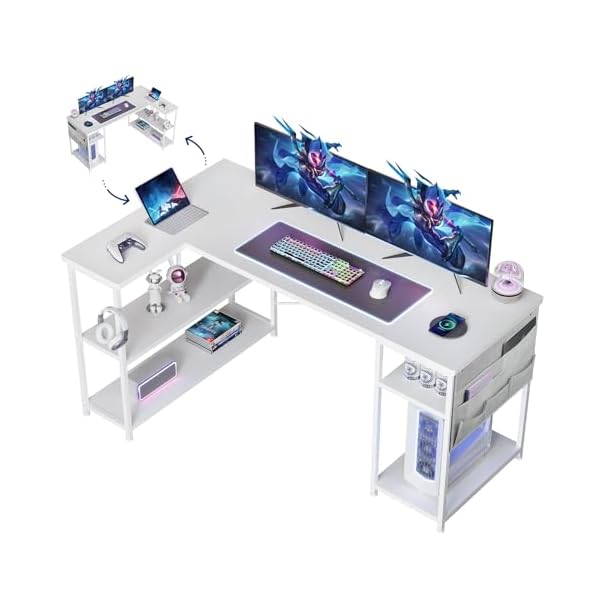 楽天市場】YeTom l字デスク ゲーミングデスク デスク 幅150cm pcデスク