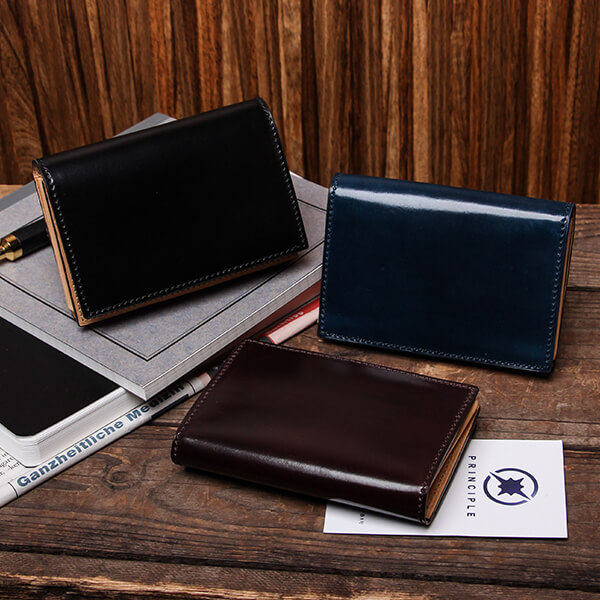 楽天市場】フラソリティ ホーウィン シェルコードバン 名刺入れ