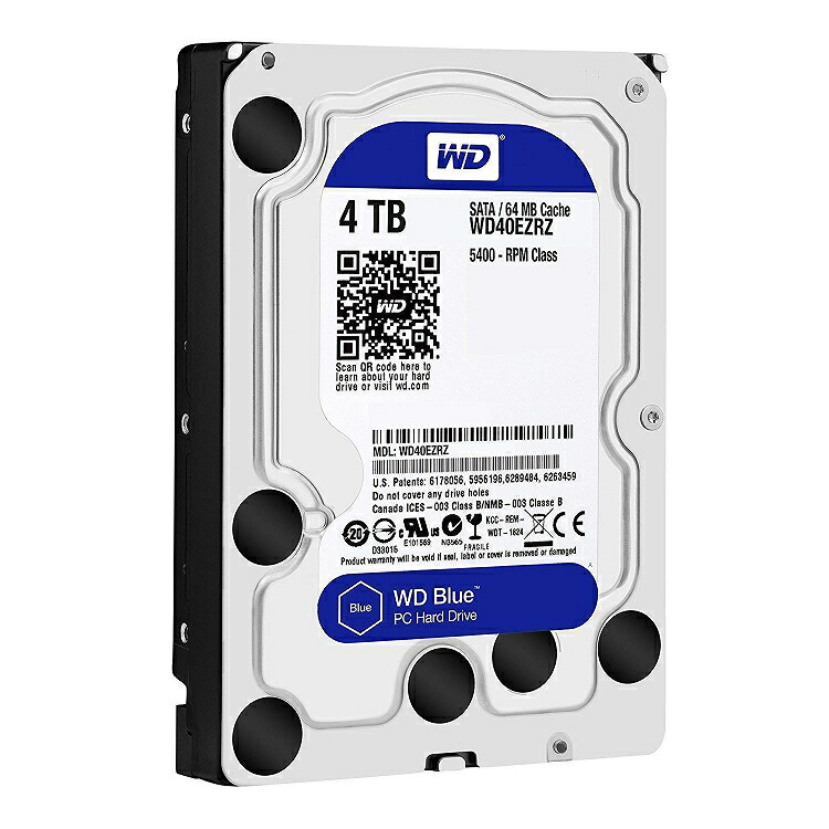 楽天市場】Western Digital WD BLUE HDD 4TB WD40EZRZ 内蔵HDD