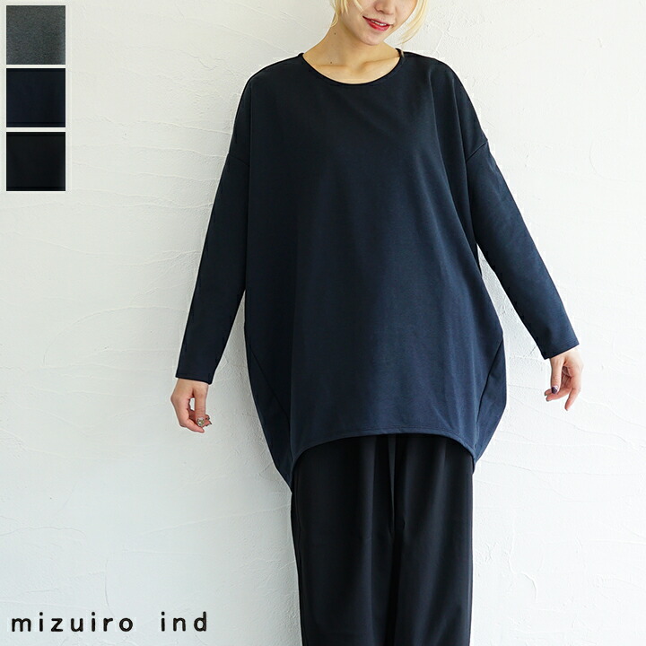 楽天市場】【送料無料】mizuiro ind（ミズイロインド）クルーネック