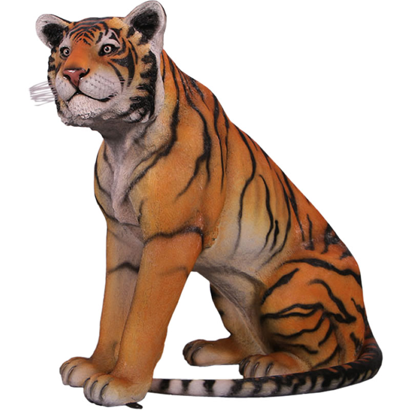 楽天市場】FRPアニマルオブジェ 座るベンガルタイガー置物 動物 虎