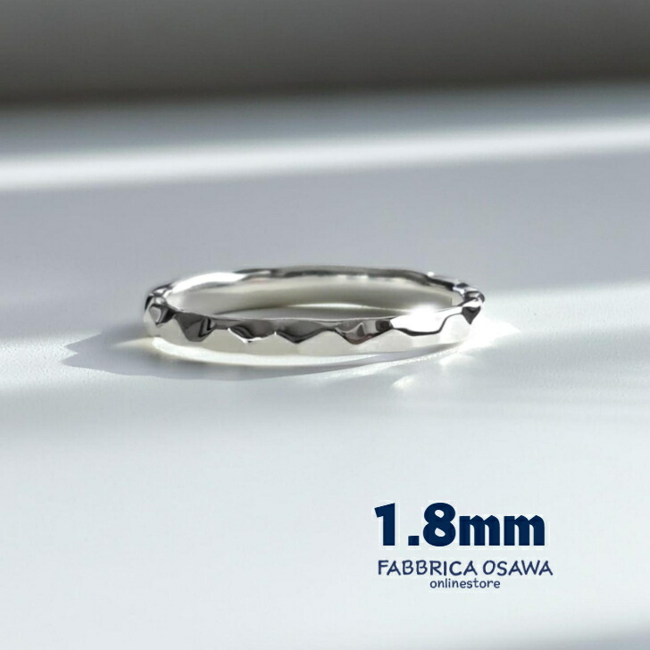 楽天市場】【1.8ミリ/2.8ミリ】 シルバー950 槌目リング P3 P2 P1 0.5