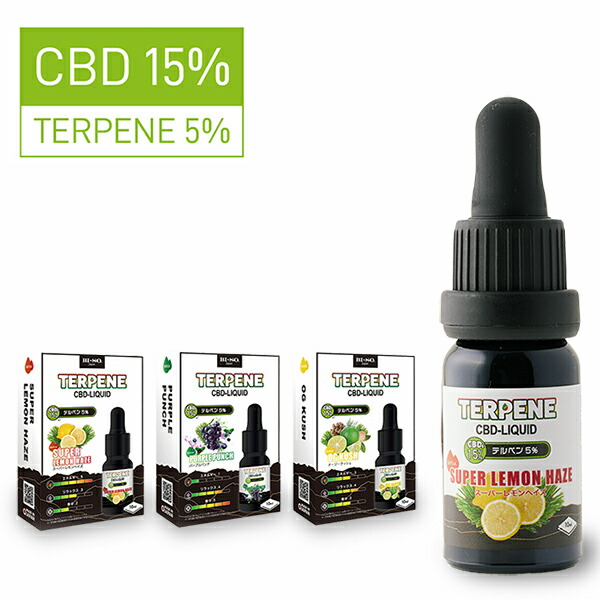 楽天市場】TERPENE CBDリキッド CBD15%配合 テルペン5%配合 10ml