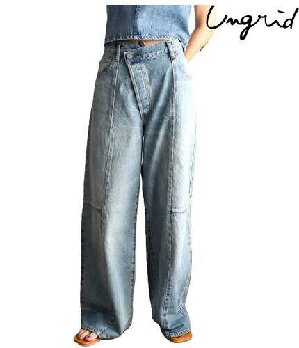 楽天市場】アングリッド Ungrid カーブデザインデニム ボトム デニム