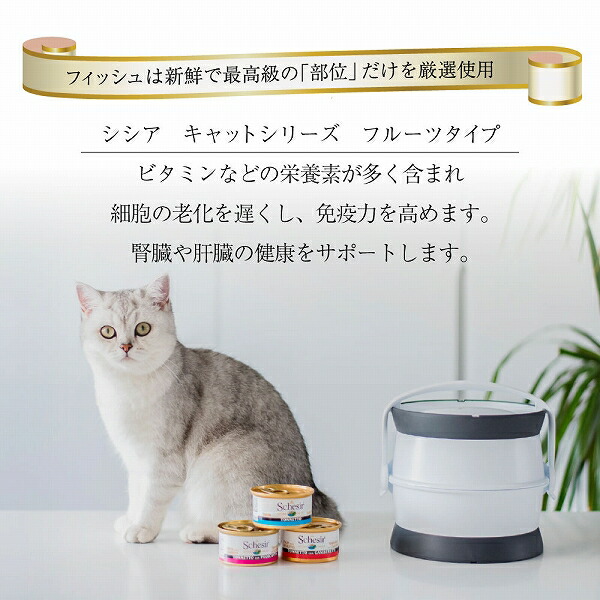 楽天市場】無添加・無着色 成猫用キャットフード シシア：ツナ＆キウイ