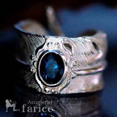 楽天市場】ブルートパーズ リング（メンズジュエリー・アクセサリー