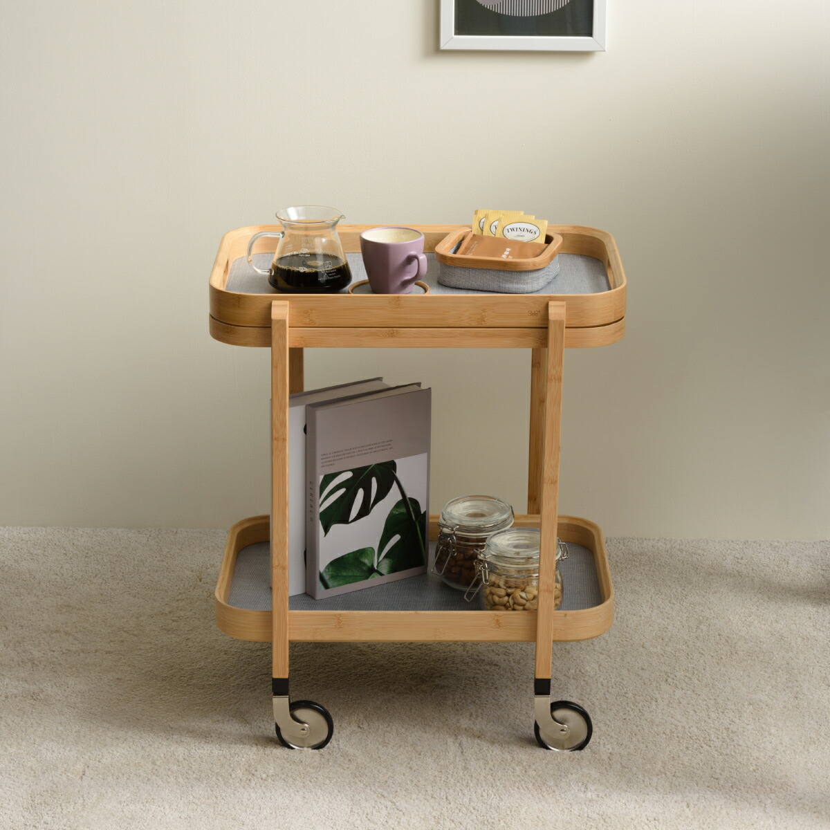 楽天市場】[正規代理店] Gudee グディ キッチンワゴン 2段 長方形 木製