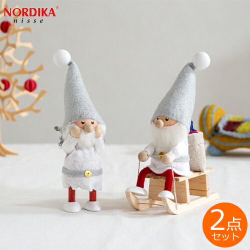 楽天市場】ノルディカニッセ 2点 セット そりに乗るサンタ ＋ スカーフ