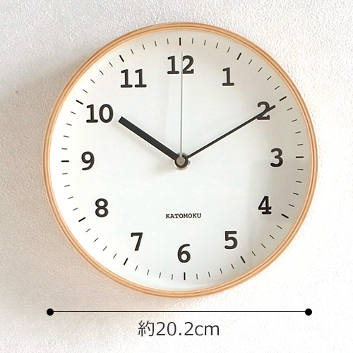 楽天市場】KATOMOKU カトモク 掛け時計 電波時計 plywood wall clock