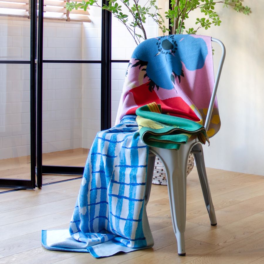 楽天市場】日本製 ブランケット ひざ掛け Blanket アートブランケット