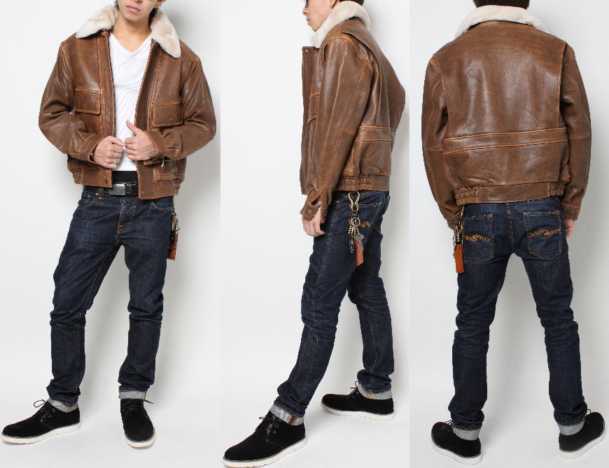 楽天市場】革ジャン ボンバー メンズ 本革 ラム ボマージャケット