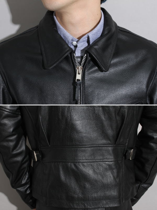 FREEDOM シングルライダース レザージャケット 42 ステアハイド 本革