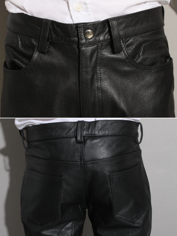 楽天市場】Freedom レザーパンツ メンズ 本革 ブーツカット 温かい