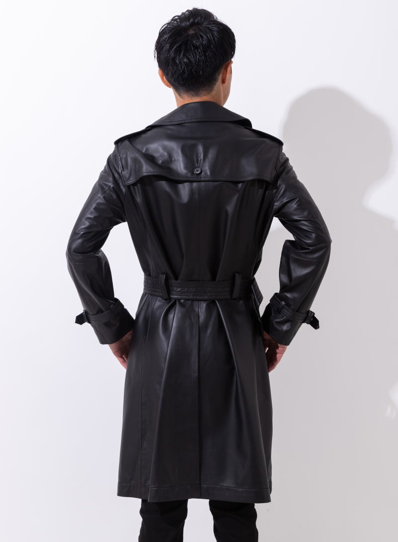 楽天市場】Freedom トレンチコート ラムレザー 革ジャン 本革 レザー