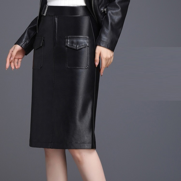 楽天市場】送料無料 レザースカート ひざ丈 レディース タイトスカート