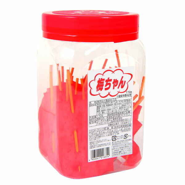 楽天市場】梅ちゃん 172g(約42本入) { 駄菓子 お菓子 珍味 よっちゃん