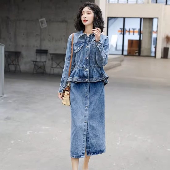 楽天市場】【取寄】セットアップ レディース デニム 上下セット デニム