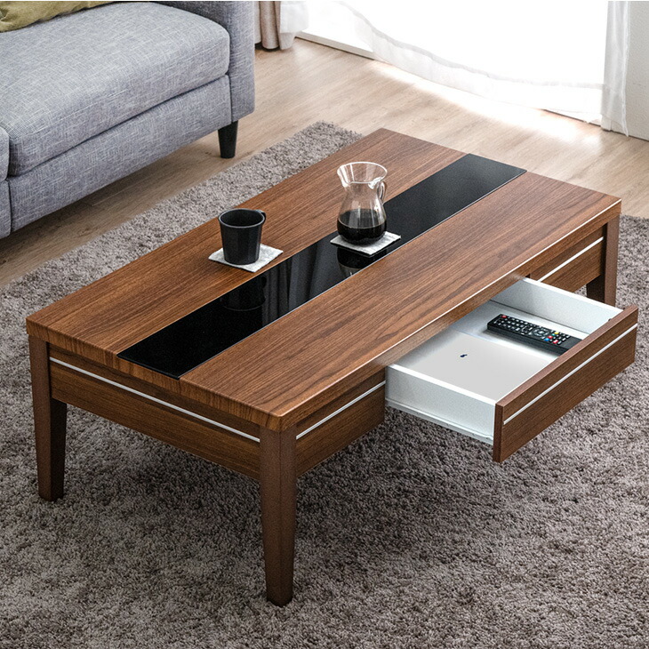 楽天市場】【選べる2サイズ】 収納付き センターテーブル 引き出し 110