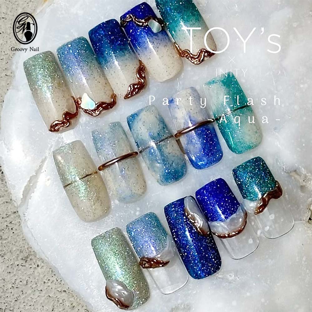 楽天市場】TOY's × INITY パーティーフラッシュ アクア 全5色 12ml T