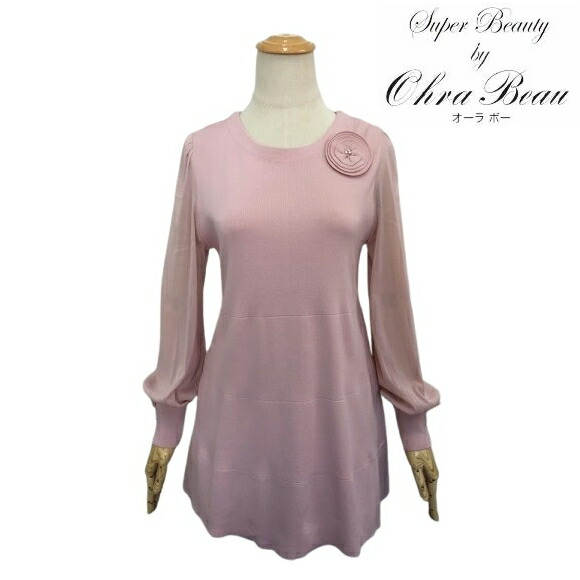 楽天市場】スーパービューティー チュニック 袖パワーネット ニット