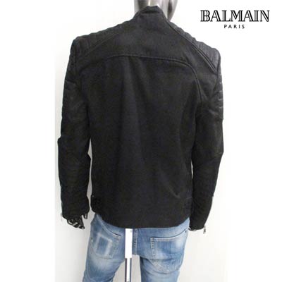 楽天市場】バルマン BALMAIN メンズ アウター ジャケット バイカー
