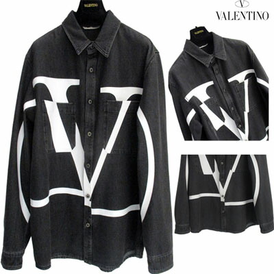 楽天市場】ヴァレンティノ VALENTINO フロントVロゴブラックデニム
